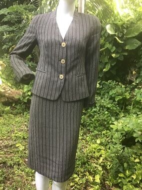 Vintage 90s marka cotton suit with pencil skirt